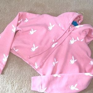 Playboy hoodie cropped